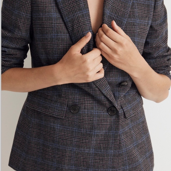 Madewell The Rosedale Blazer in Plaid - Picture 3 of 14